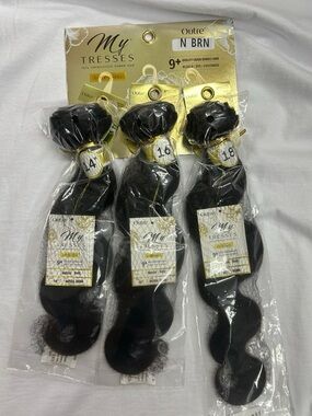 My Tresses Women’s 9+ Natural Body Wave Hair - Natural Brown